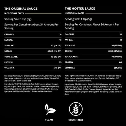 TRUFF Original Black Truffle Hot Sauce, Gourmet Hot Sauce with Ripe Chili Peppers, Black Truffle Oil, Agave Nectar, Unique Flavor Experience in a Bottle, 6 oz.