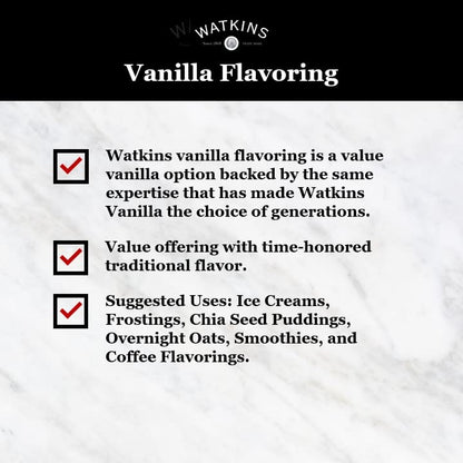 Watkins All Natural Original Gourmet Baking Vanilla, with Pure Vanilla Extract, 11 Fl Oz (Pack of 1) - Packaging May Vary