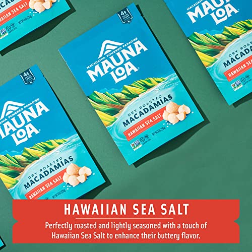 Mauna Loa Premium Hawaiian Roasted Macadamia Nuts, Sea Salt Flavor, 8 Oz