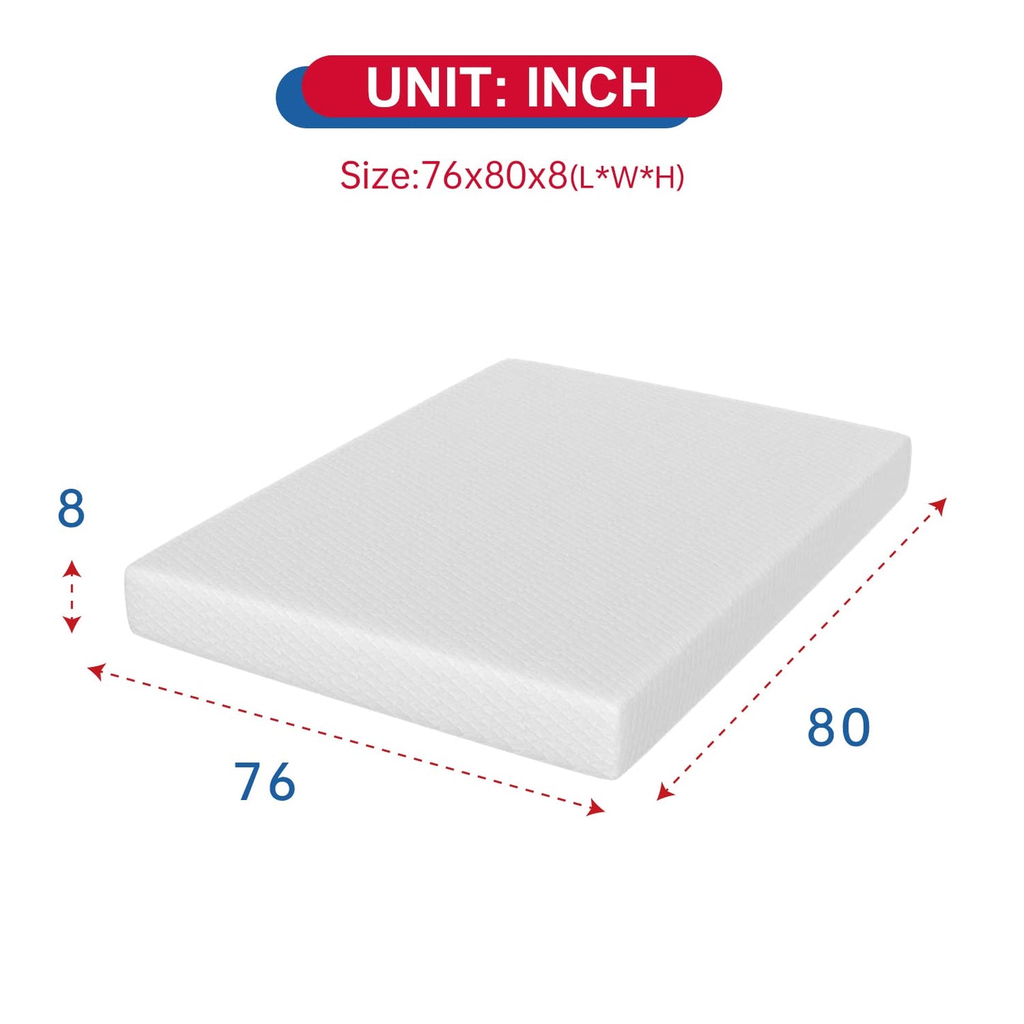 FDW 5 Inch Gel Memory Foam Mattress Medium-Firm Mattress for Pressure Relief & Cooler Sleep Mattress for Kid Adults CertiPUR-US Certified Mattress in a Box,Twin