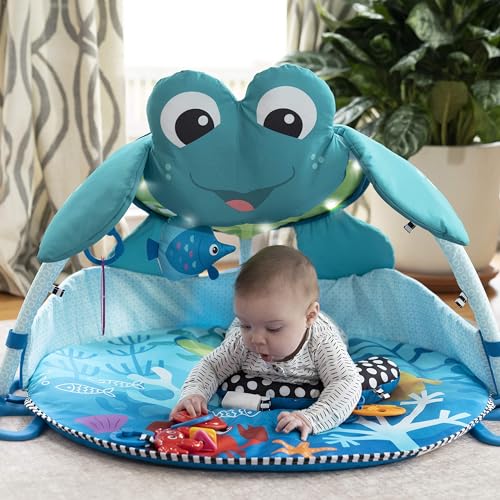 Baby Einstein 4-in-1 Kickin' Tunes Music and Language Play Gym and Piano Tummy Time Activity Mat