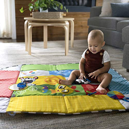 Baby Einstein 4-in-1 Kickin' Tunes Music and Language Play Gym and Piano Tummy Time Activity Mat