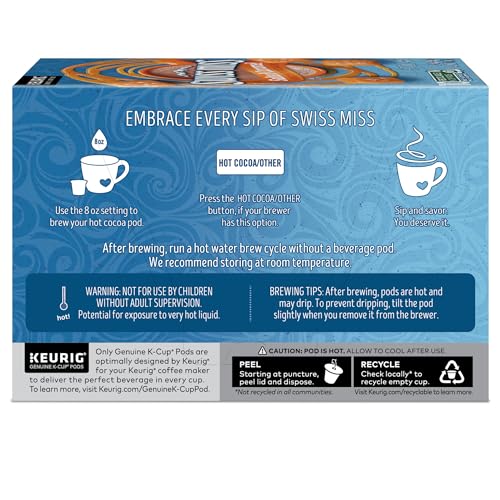 Swiss Miss Milk Chocolate Hot Cocoa, Keurig Single-Serve K-Cup Pods, 44 Count