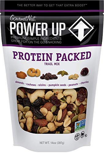 Power Up Trail Mix, Mega Omega Trail Mix, Non-GMO, Vegan, Gluten Free, No Artificial Ingredients, Gourmet Nut, 14 Ounce Bag