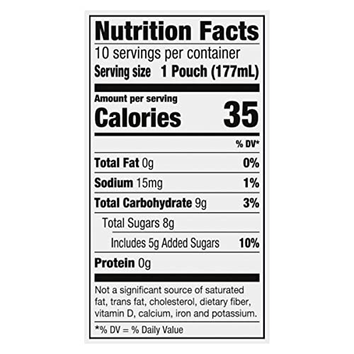 Capri Sun 100% Juice Fruit Punch Naturally Flavored Kids Juice Blend (40 ct Pack, 4 Boxes of 10 Pouches)