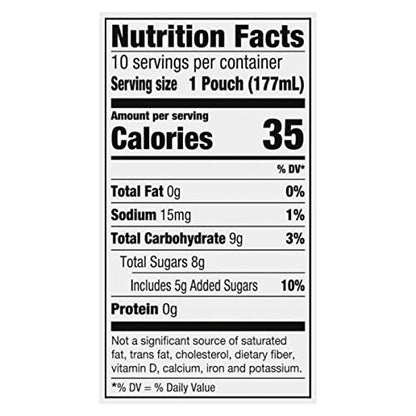 Capri Sun 100% Juice Fruit Punch Naturally Flavored Kids Juice Blend (40 ct Pack, 4 Boxes of 10 Pouches)