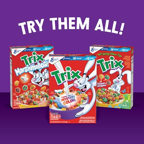 Trix Fruity Breakfast Cereal, 6 Fruity Shapes, Whole Grain, Family Size, 16.1 OZ