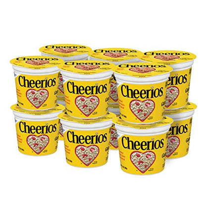 Honey Nut Cheerios Heart Healthy Cereal Cup, 1.8 OZ Single Serve Cereal Cup (Pack of 12)