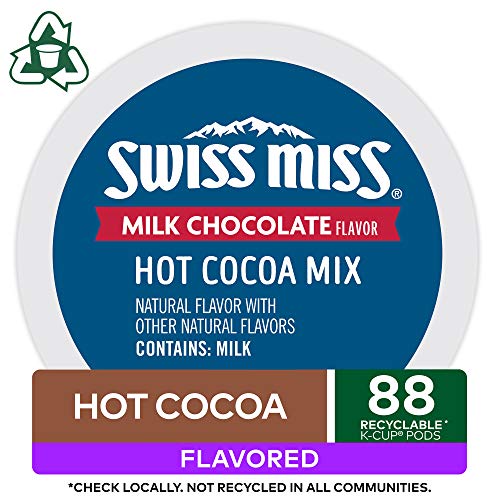 Swiss Miss Milk Chocolate Hot Cocoa, Keurig Single-Serve K-Cup Pods, 44 Count