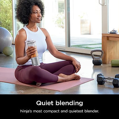 Ninja BC151EM Blast Portable Blender, Cordless, 18oz. Vessel, Personal Blender-for Shakes & Smoothies, BPA Free, Leakproof-Lid & Sip Spout, USB-C Rechargeable, Dishwasher Safe Parts