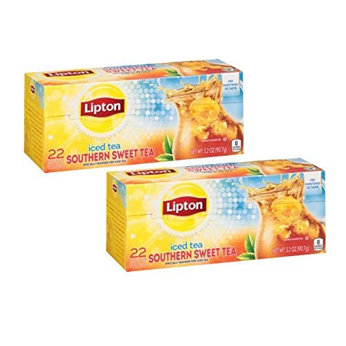 Lipton Unsweetened Iced Tea Bags, Family Size Tea Bags, 144 Total Tea Bags (24ct - Pack of 6)