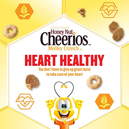 Honey Nut Cheerios Heart Healthy Cereal Cup, 1.8 OZ Single Serve Cereal Cup (Pack of 12)