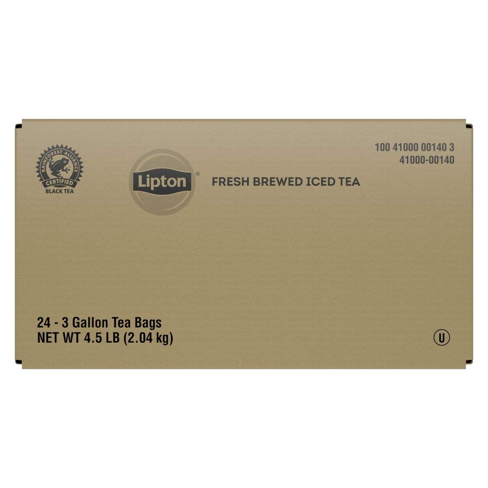 Lipton Unsweetened Iced Tea Bags, Family Size Tea Bags, 144 Total Tea Bags (24ct - Pack of 6)