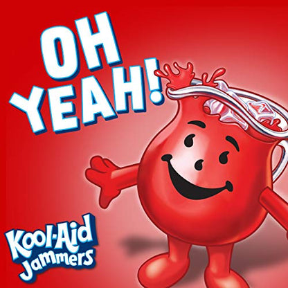 Kool-Aid Jammers Blue Raspberry Flavored Kids 0% Juice Drink (10 ct Box, 6 fl oz Pouches)