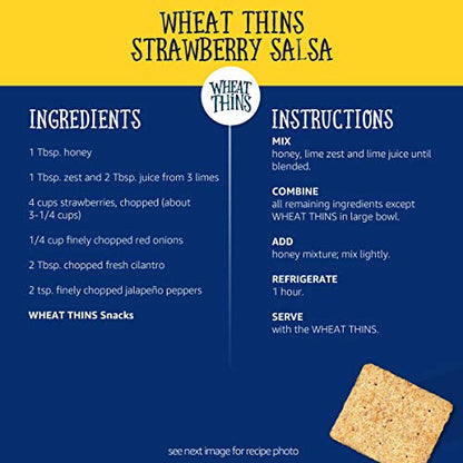 Wheat Thins Original Whole Grain Wheat Crackers, Party Size, 20 oz Box