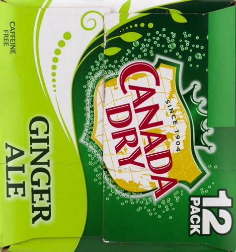 Canada Dry Zero Sugar Ginger Ale Soda, 12 fl oz cans (Pack of 12)