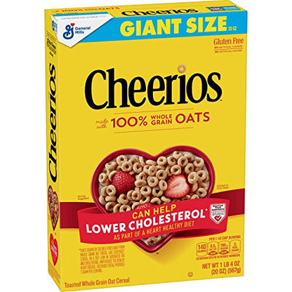 Honey Nut Cheerios Heart Healthy Cereal Cup, 1.8 OZ Single Serve Cereal Cup (Pack of 12)