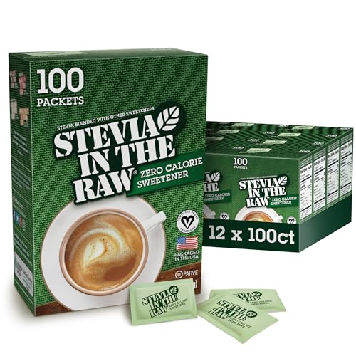 Stevia In The Raw Bakers Bag, Plant Based Zero Calorie Sweetener, No Added Flavors or erythritol, Sugar-free Sugar Substitute for Baking, Suitable For Diabetics, Vegan, Gluten-Free, 9.7Oz Bag (Pack of 1)