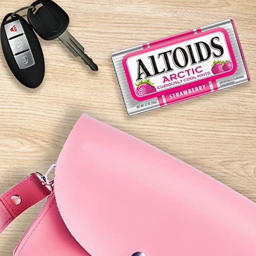 ALTOIDS Arctic Peppermint Breath Mints Hard Candy Bulk, 1.2 oz Tin (Pack of 8)