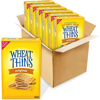 Wheat Thins Original Whole Grain Wheat Crackers, Party Size, 20 oz Box