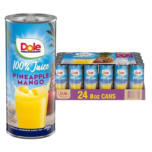 Dole 100% Juice, Pineapple, 46 Ounce Cans (Pack of 6)