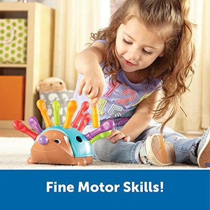 Learning Resources Spike The Fine Motor Hedgehog - Toddler Learning Toys, Fine Motor and Sensory Toys for Kids Ages 18+ Months, Montessori Toys