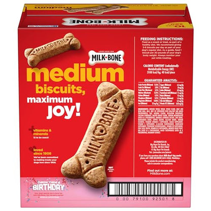 Milk-Bone Original Dog Treats for Medium Dogs, 24 Ounce, Crunchy Biscuit Helps Clean Teeth