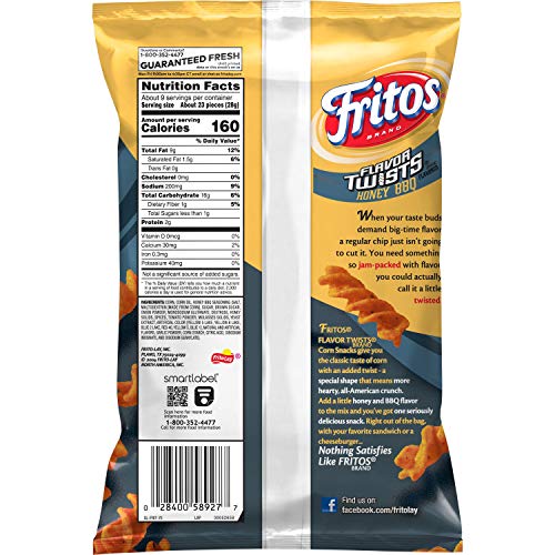 Fritos Corn Chips, Variety Pack, 1 Ounce (Pack of 40)