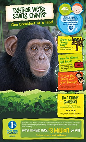 EnviroKidz Leapin’ Lemurs Peanut Butter & Chocolate Organic Cereal,10 Oz Box,Gluten Free