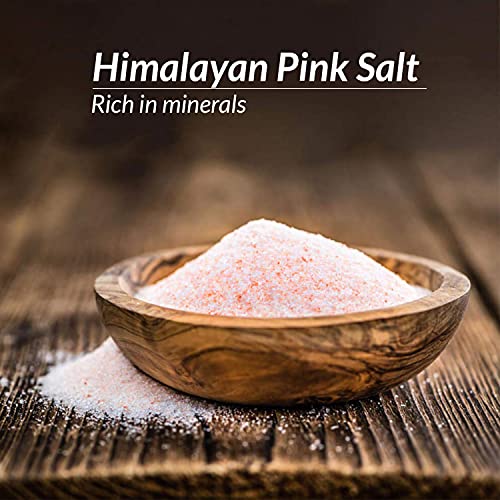 Himalayan Chef Pink Himalayan Salt, Fine Grain - 1 lbs (1 Pound Bag)