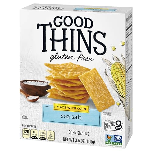 Good Thins Simply Salt Rice Snacks Gluten Free Crackers, 3.5 oz