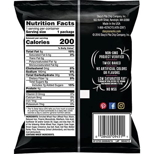 Stacy's Pita Chips, Simply Naked, 1.5 Ounce (Pack of 24)