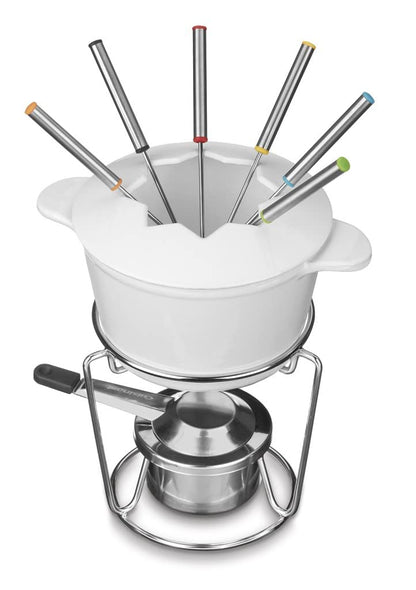 Cuisinart Fondue Pot, 3 Quart, For Chocolate, Cheese, Broth, Oil, Stainless Steel, CFO-3SSP1