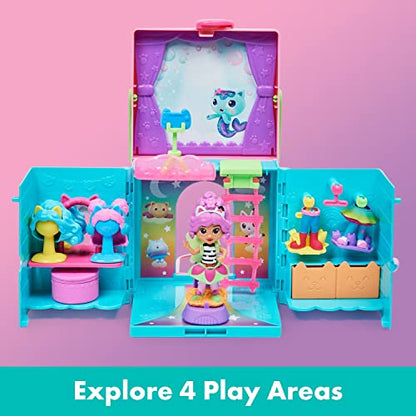 Gabby's Dollhouse Celebration Party Bus, Transforming Playset with Gabby & DJ Catnip Toy Figures & Dollhouse Accessories, Kids Toys for Ages 3 and Up