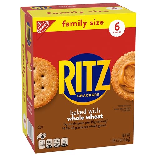 RITZ Original Crackers, 20 Snack Packs (6 Crackers Per Pack)