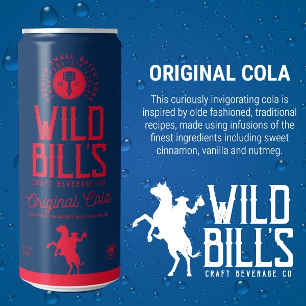 Wild Bill's Craft Soda Soft Drinks Fruity Variety Pack, Strawberry, Grape, Rocket Pop, Black Cherry, Orange Cream, Pure Cane Sugar, Caffeine Free, NO High Fructose Corn Syrup, Gluten Free 12 Pack