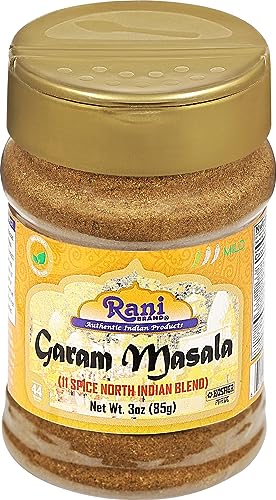 Rani Garam Masala Indian 11-Spice Blend 3oz (85g) PET Jar ~ All Natural, Salt-Free | Vegan | No Colors | Gluten Friendly | NON-GMO| Kosher | Indian Origin