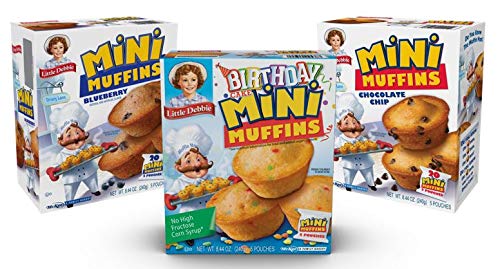 Little Debbie Chocolate Chip Mini Muffins, 5 Pouches, 8.44 OZ Box