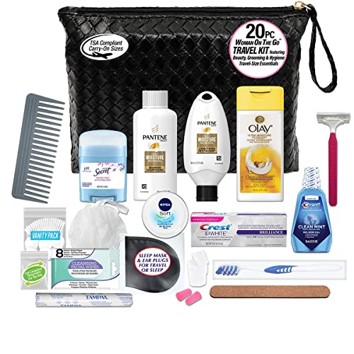 Convenience Kits international 10 PC Deluxe Kit, Featuring: Herbal Essence Argan Oil Hair Care and Body Care Travel-Size Products