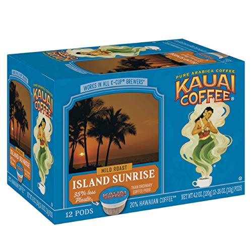 Kauai Coffee Na Pali Coast Dark Roast - Compatible with Keurig Pods K-Cup Brewers (1 Pack of 12 Single-Serve Cups)