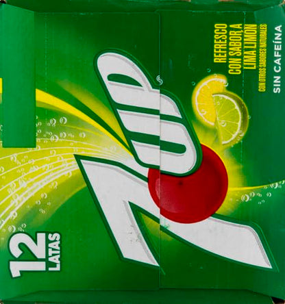 7UP Zero Sugar Lemon Lime Soda, 12 fl oz cans (Pack of 12)