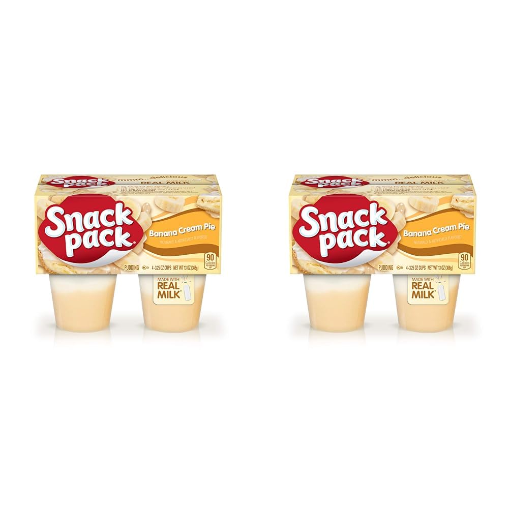 Snack Pack Pie Pudding Cups, Banana Cream, 13 oz (4 ct)