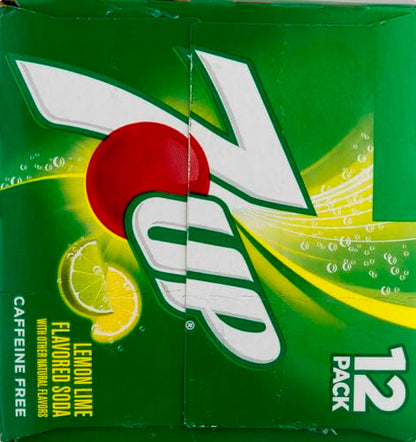 7UP Zero Sugar Lemon Lime Soda, 12 fl oz cans (Pack of 12)