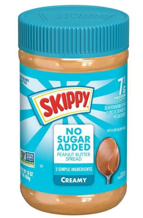 SKIPPY Creamy Peanut Butter Spread, No Sugar Added, 40 oz jar