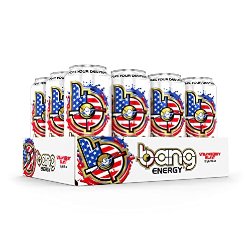 Bang Energy Bangster Berry, Sugar-Free Energy Drink, 16-Ounce (Pack of 12)