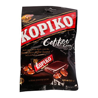 Kopiko Coffee & Cappuccino Candy Variety Pack – Your Pocket Coffee Collection for Every Occasion - Hard Candy Made from Indonesia’s Coffee Beans — Real Coffee Extract (Pack of 2)