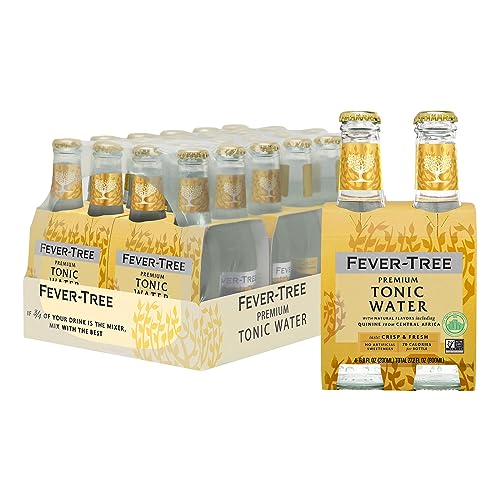 Fever-Tree Light Tonic Water Cans, 5.07 Fl Oz (Pack of 24), Lower in Calories, No Artificial Sweeteners, Flavorings or Preservatives (Packaging may vary)