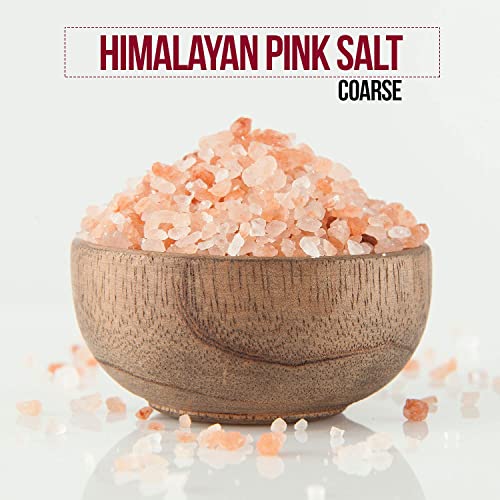 Himalayan Chef Pink Himalayan Salt Coarse Grain, Plastic Jar - 5 lbs. For Refill Grinders