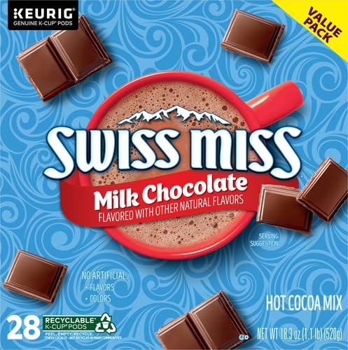 Swiss Miss Milk Chocolate Hot Cocoa, Keurig Single-Serve K-Cup Pods, 44 Count