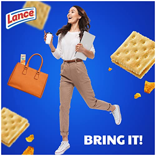 Lance Sandwich Crackers, Captain's Wafer Grilled Cheese, 10 Individual Packs, 6 Sandwiches Each